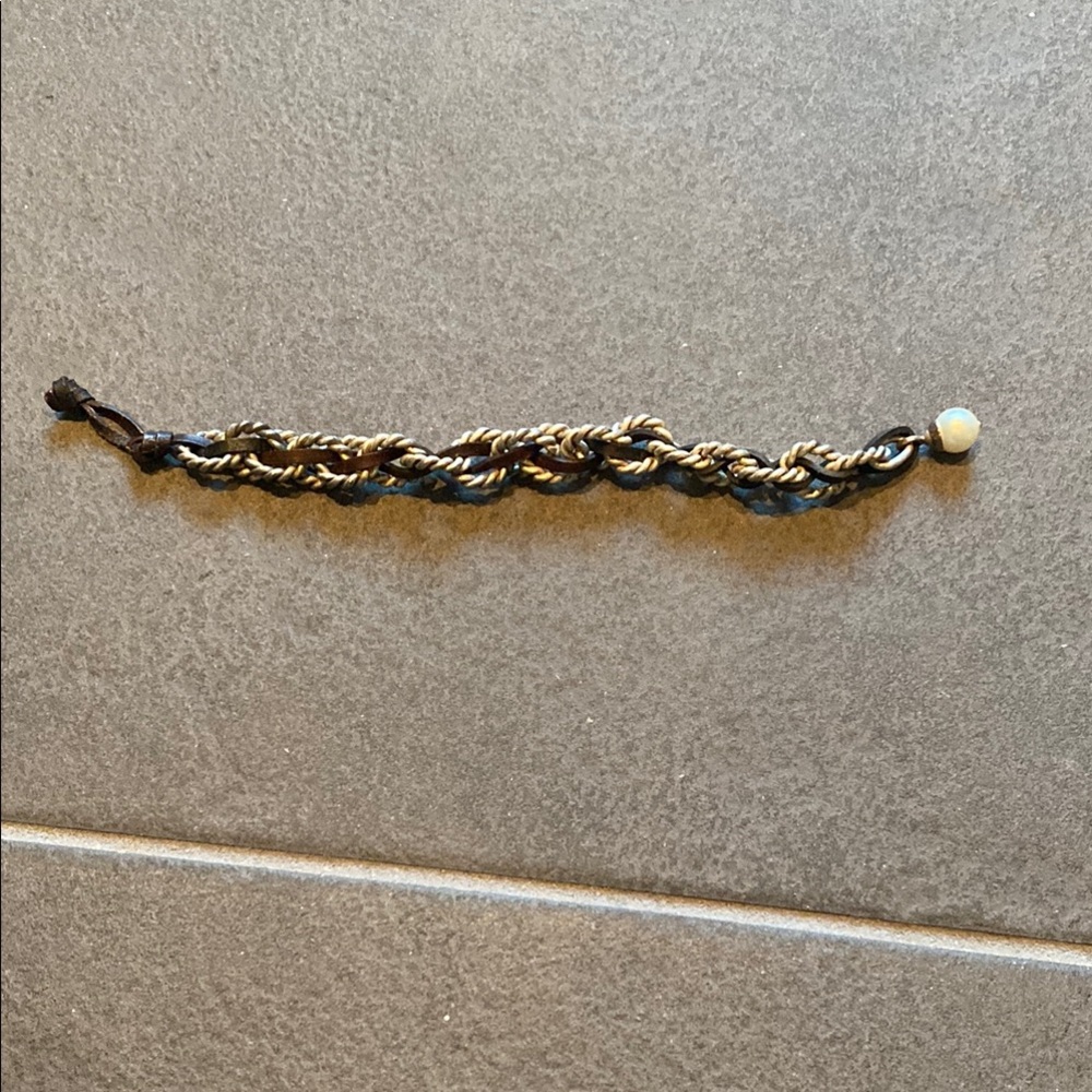 Braided Rope Bracelet with Bead